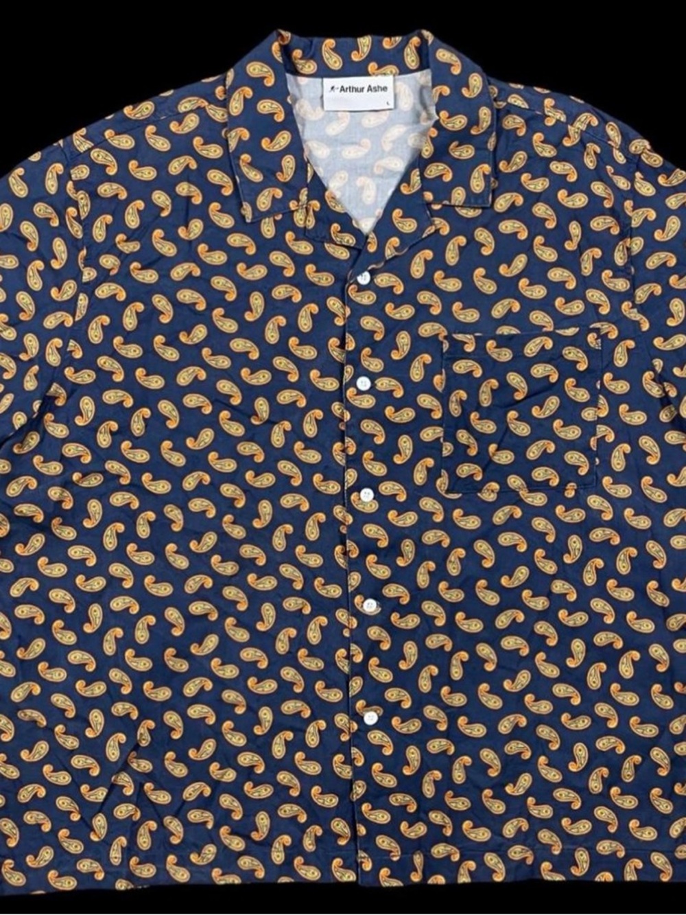 Arthur Ashe Paisley Camp Shirt